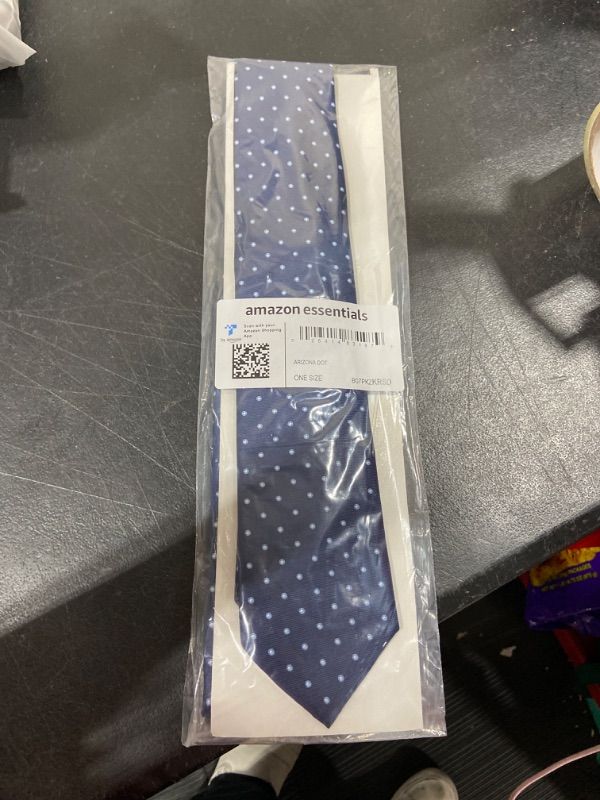Photo 2 of Amazon Essentials mens Dots Necktie One Size Navy