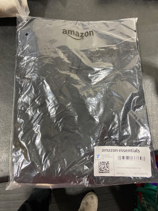 Photo 2 of Amazon Essentials Men's Stretch Woven Training Pant XX-Large Black