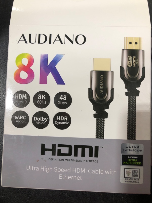 Photo 1 of HDMI ULTRA HIGH SPEED HDMI CABLE WITH ETHERNET 6.6FT LONG CABLE