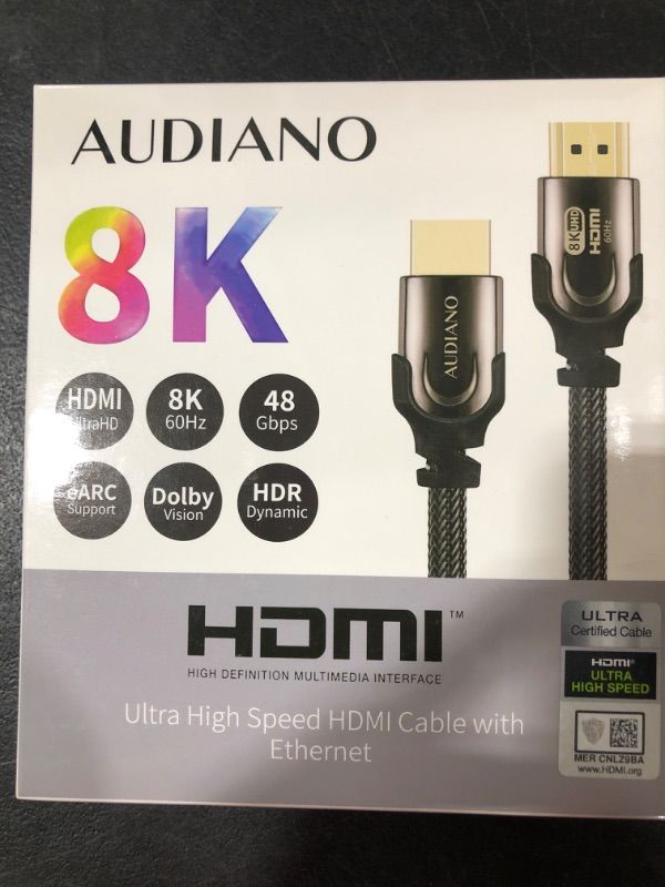 Photo 1 of HDMI ULTRA HIGH SPEED HDMI CABLE WITH ETHERNET 6.6FT CABLE 