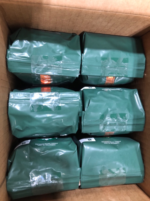 Photo 3 of Starbucks Medium Roast Whole Bean Coffee — Pike Place Roast — BOX OF 6 (12 oz.) EXP. DATE 08/25/2023