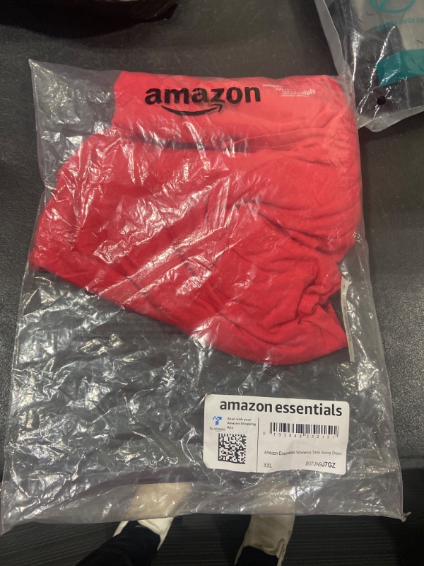 Photo 1 of Amazon Essentials Women's Tank Swing Dress (Available in Plus Size) Rayon Blend Red XX-Large