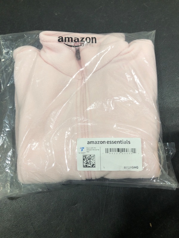 Photo 2 of Amazon Essentials Girls and Toddlers' Polar Fleece Full-Zip Mock Jacket SIZE L