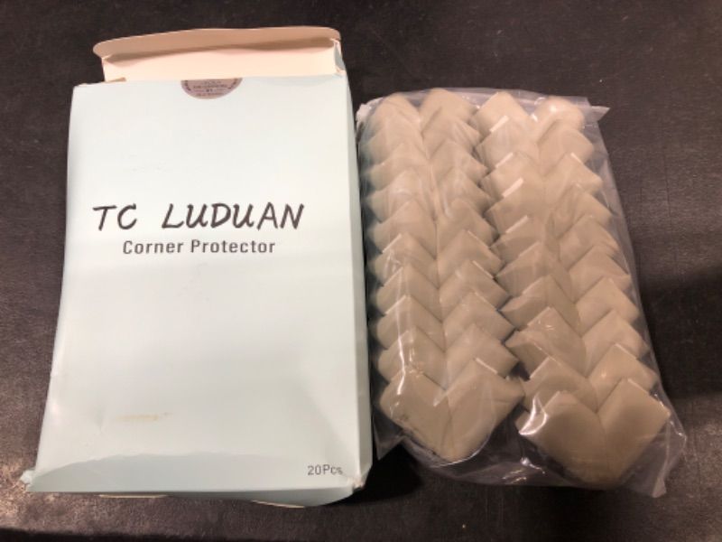 Photo 1 of 20 Pcs Grey Table Corner Protectors Baby Proofing Edge and Corner Guards for Furniture Table Desk Stair Cabinet Pre-Applied Double-Sided Tape Thicker Style 