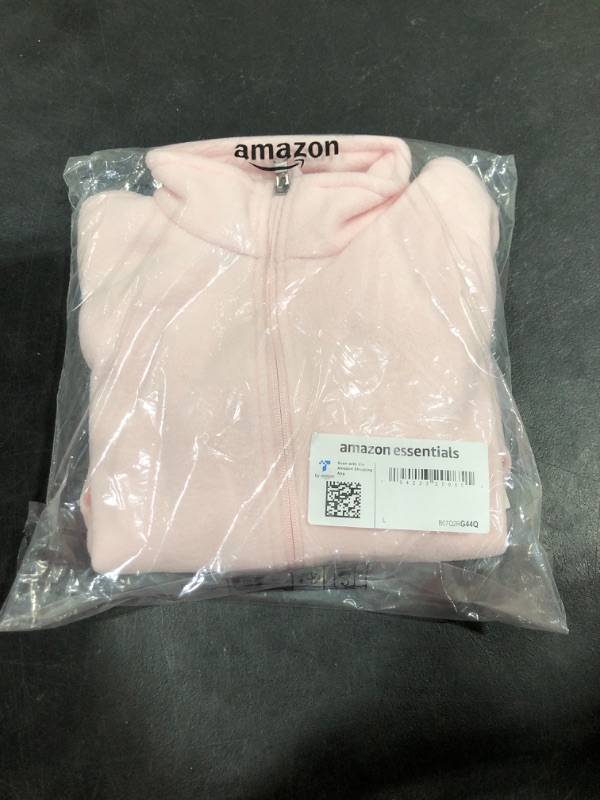 Photo 2 of Amazon Essentials Girls and Toddlers' Polar Fleece Full-Zip Mock Jacket SIZE L 