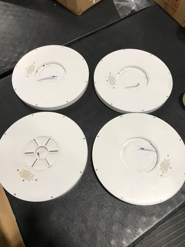 Photo 3 of 12 Inch Round LED Ceiling Light Modern Round Lighting Fixture 12 Inch 24W (4 pack) used / unknown if missing parts / unable to test for functionality