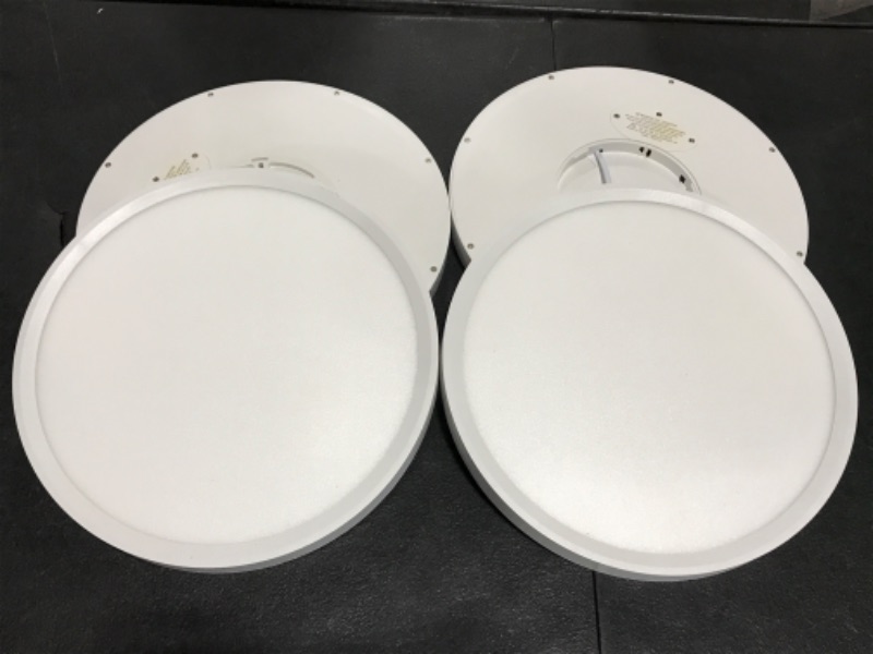 Photo 2 of 12 Inch Round LED Ceiling Light Modern Round Lighting Fixture 12 Inch 24W (4 pack) used / unknown if missing parts / unable to test for functionality