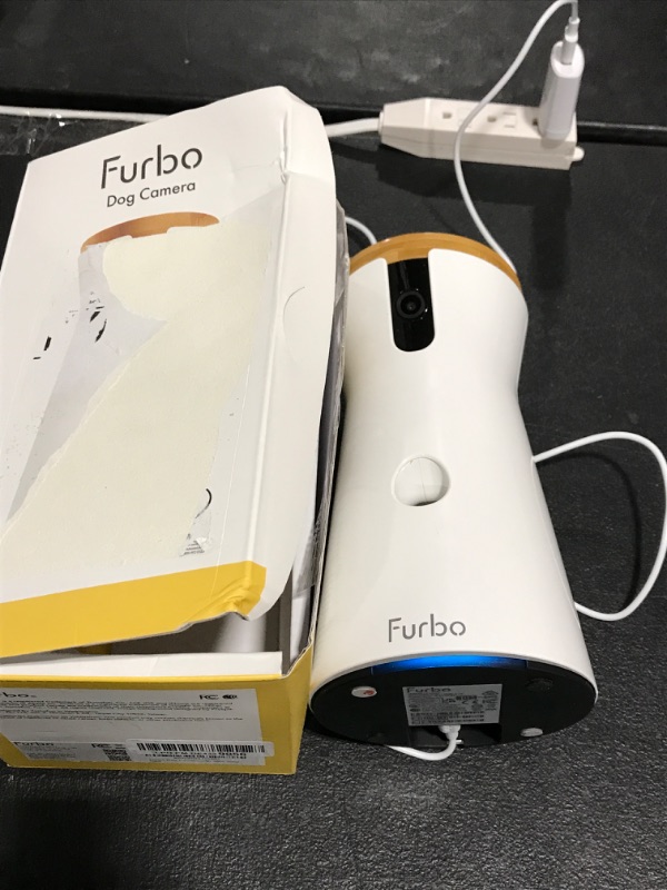 Photo 2 of Furbo 360° Dog Camera: [New 2022] Rotating 360° View Wide-Angle Pet Camera with Treat Tossing, Color Night Vision, 1080p HD Pan, 2-Way Audio, Barking Alerts, WiFi, Designed for Dogs