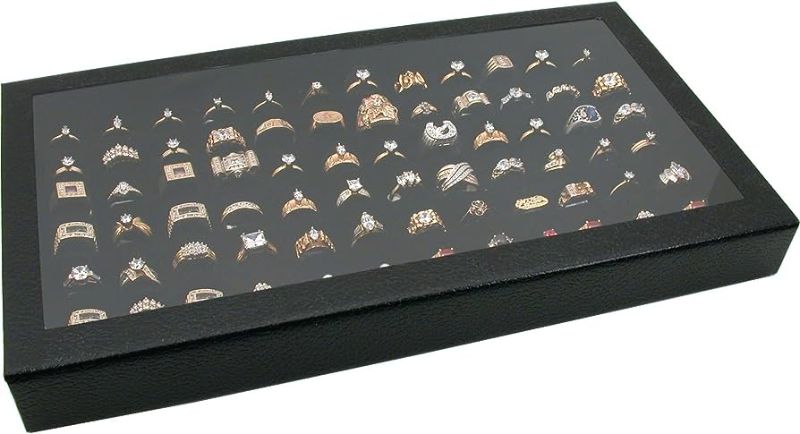 Photo 1 of 14 x 9" jewelry display case, with interchangeable display sets