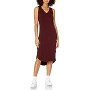 Photo 1 of Amazon Essentials Women's Jersey Standard-Fit Sleeveless V-Neck Midi Dress (Previously Daily Ritual) M
