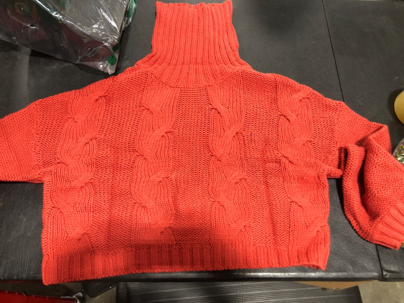 Photo 1 of 
small Red Turtleneck Sweater 