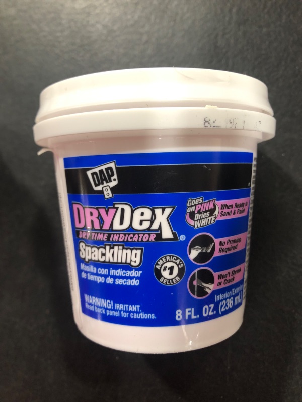 Photo 2 of 1/2 pt DAP 12328 DryDex Interior/Exterior Spackling