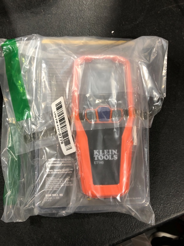 Photo 1 of Klein Tools ET140 Pinless Moisture Meter for Non-Destructive Moisture Detection in Drywall, Wood, and Masonry; Detects up to 3/4-Inch Below Surface--UNABLE TO TEST
