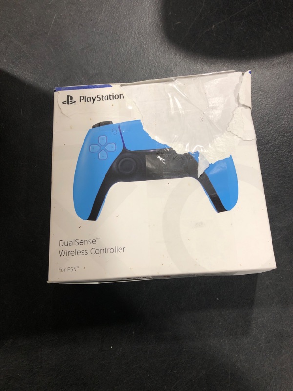 Photo 5 of Sony PS5CONDTRBLU PlayStation 5 DualSense Wireless Controller - Starlight Blue---used, had dirt marks, unable to test, sold as is 