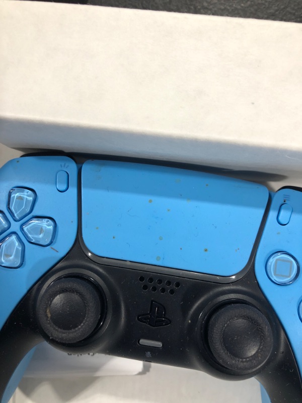 Photo 3 of Sony PS5CONDTRBLU PlayStation 5 DualSense Wireless Controller - Starlight Blue---used, had dirt marks, unable to test, sold as is 