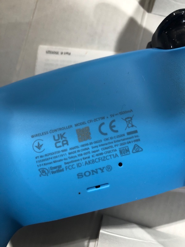 Photo 4 of Sony PS5CONDTRBLU PlayStation 5 DualSense Wireless Controller - Starlight Blue---used, had dirt marks, unable to test, sold as is 