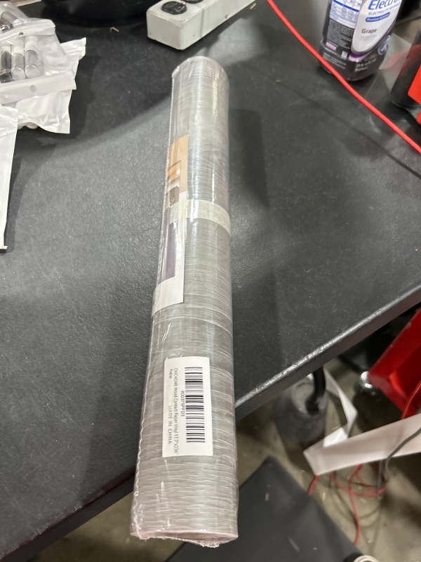 Photo 1 of 17.7"x236" Grey Wood Grain Textured Wallpaper Removable Wood Peel and Stick Wallpaper Self Adhesive Grey Wood Grain Vinyl Wrap Waterproof Contact Paper Wood for Kitchen Cabinets Shelf Drawer Walls 17.7''x236'' Light Gray