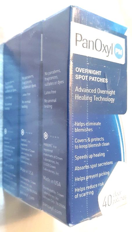 Photo 1 of 
3 Pack Panoxyl PM Overnight Spot Patches 120 Total Patches
