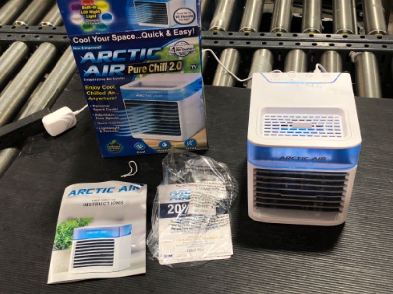 Photo 2 of Arctic Air Pure Chill 2.0 Evaporative Air Cooler by Ontel - Powerful, Quiet, Lightweight and Portable Space Cooler with Hydro-Chill Technology For Bedroom, Office, Living Room & More