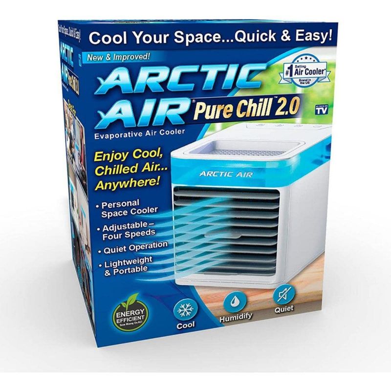 Photo 1 of Arctic Air Pure Chill 2.0 Evaporative Air Cooler by Ontel - Powerful, Quiet, Lightweight and Portable Space Cooler with Hydro-Chill Technology For Bedroom, Office, Living Room & More