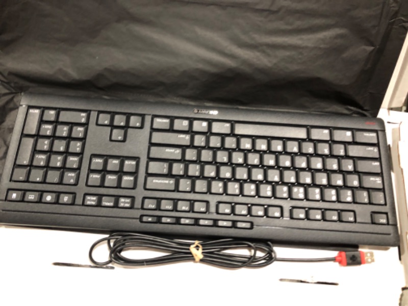 Photo 1 of Cherry Stream Keyboard Wired USB SX Scissors Mechanism QWERTY Whisper-Quiet Silent Keystroke for Home Office, Work or Personal Computer. Black
