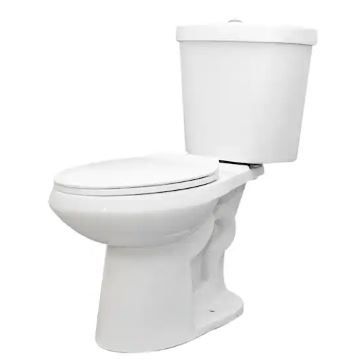 Photo 1 of 2-piece 1.1 GPF/1.6 GPF High Efficiency Dual Flush Complete Elongated Toilet in White, Seat Included
