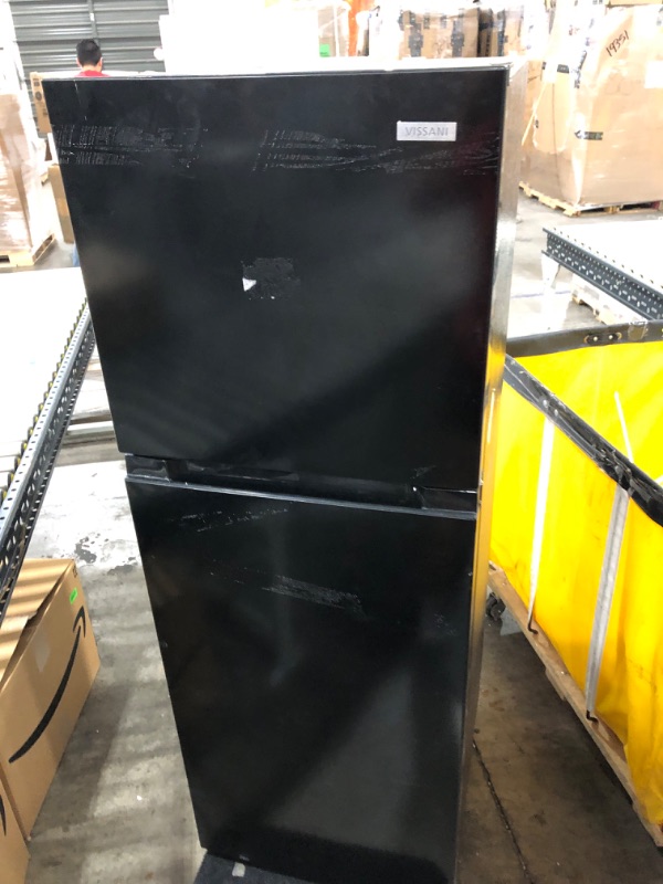 Photo 5 of 10.1 cu. ft. Top Freezer Refrigerator in Black
