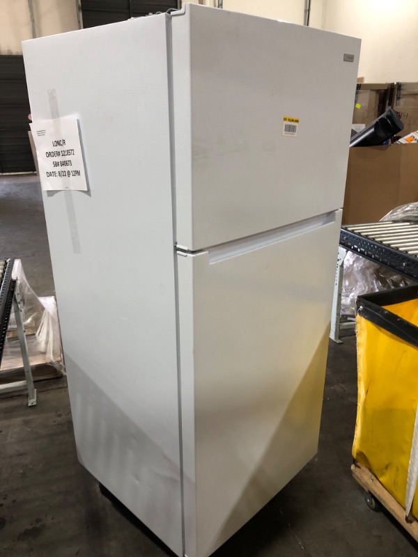 Photo 5 of 18 cu. ft. Top Freezer Refrigerator DOE in White
