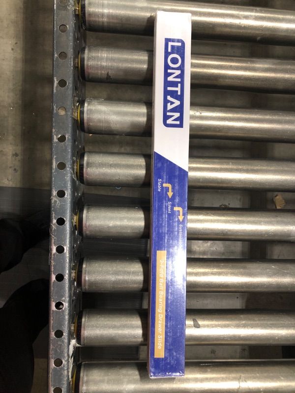 Photo 1 of 1 Pair 22 Inch Side/Rear Mount Soft Close Drawer Slides Full Extension 3 FOLD Drawer Glides - LONTAN 4502S3-22 Drawer Slides Bottom Mount Heavy Duty 100 LB Drawer Runners with Rear Mounting Brackets