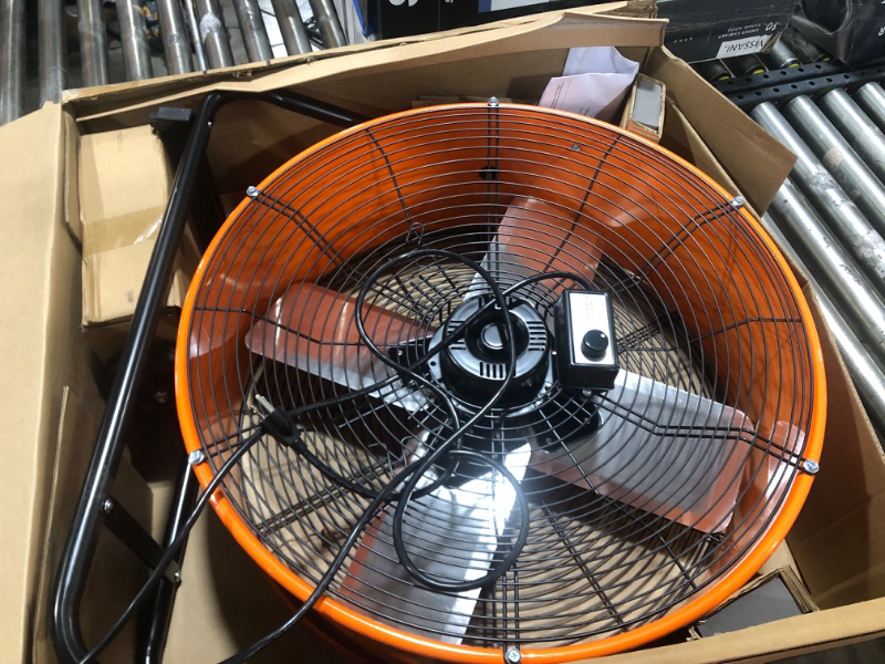 Photo 2 of 24 in. Heavy Duty 2-Speed Direct Drive Tilt Drum Fan
