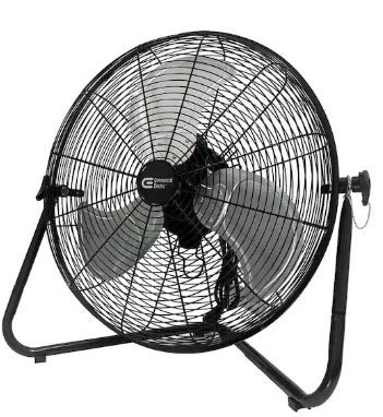 Photo 1 of 20 in. 3-Speed High Velocity Floor Fan
