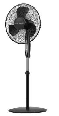 Photo 1 of 16 in. 3 Speed Digital Oscillating Standing Fan with Adjustable Height
