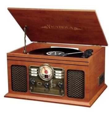 Photo 1 of Innovative Technology INN-VTA-200B-MAH 6-In-1 Victrola Entertainment Center