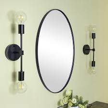 Photo 1 of 30" x 20" wall mounted oval mirror