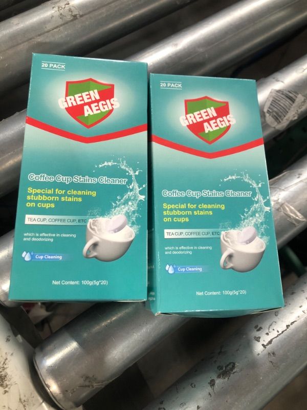 Photo 2 of (Bundle of 2) Green aegis Water Bottle Cleaning Tablets,,20PCS