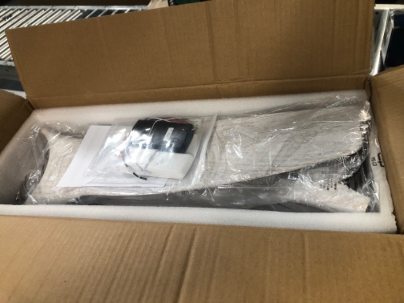 Photo 2 of Melkelen 52 Inch Ceiling Fan, Modern Ceiling Fans with Lights Matte Black, MK04-BK 52" White