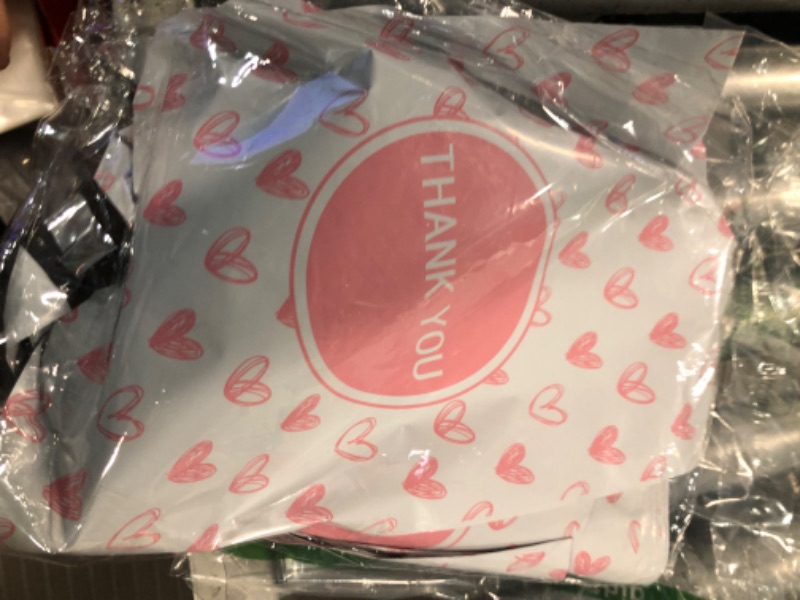 Photo 3 of JinRuiKJ Pink Heart Printed Poly Mailer 10x13 - 100 Pack Shipping Bags 