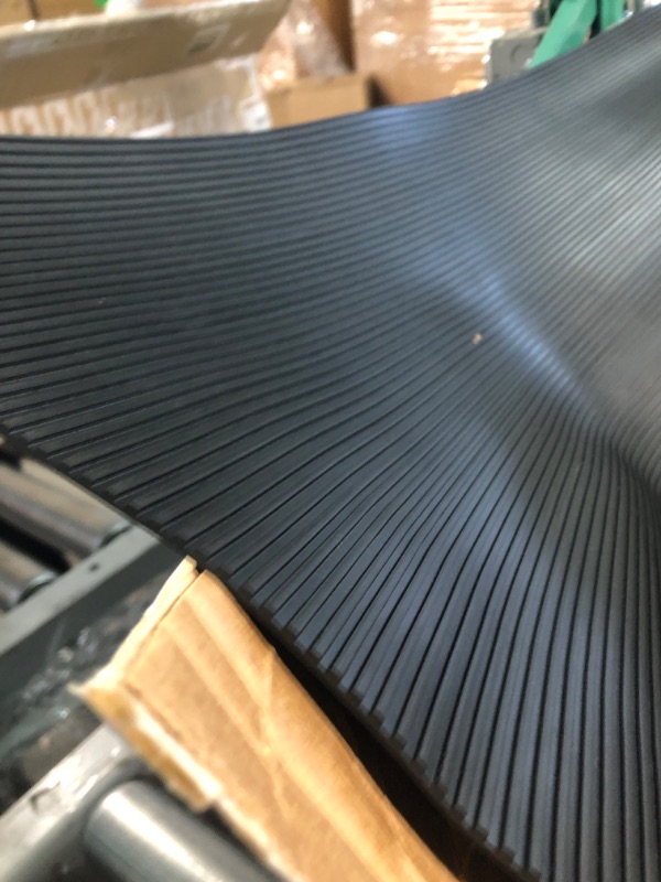 Photo 4 of MYOYAY Fine Rib Rubber Mat Corrugated Rubber Mats 1/8" Thick Insulating Mat 3.3' x 9.8' 