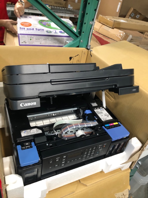 Photo 4 of Canon G7020 All-in-One Printer Home Office | Wireless Supertank (Megatank) Printer | Copier | Scan, | Fax and ADF with Mobile Printing, Black G7020 - Wireless High Page Yield Supertank Printer with ADF (4-in-1)