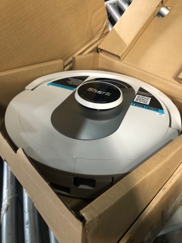 Photo 5 of **READ NOTES BELOW*Shark AV2511AE AI Ultra Robot Vacuum, with Matrix Clean, Home Mapping, 60-Day Capacity Bagless Self Empty Base, Perfect for Pet Hair, Wifi, Compatible with Alexa, Black/Silver 60-Day Capacity + 2nd Generation