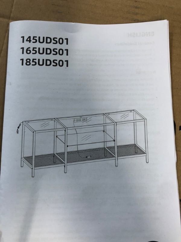 Photo 3 of *** SEE NOTES*** HOOBRO TV Stand and TV Console Table Bundle, Modern Media Console Table with Open Shelves, Corner Entertainment Center for Living Room, Bedroom, GD143UDS01-GD145UDS01