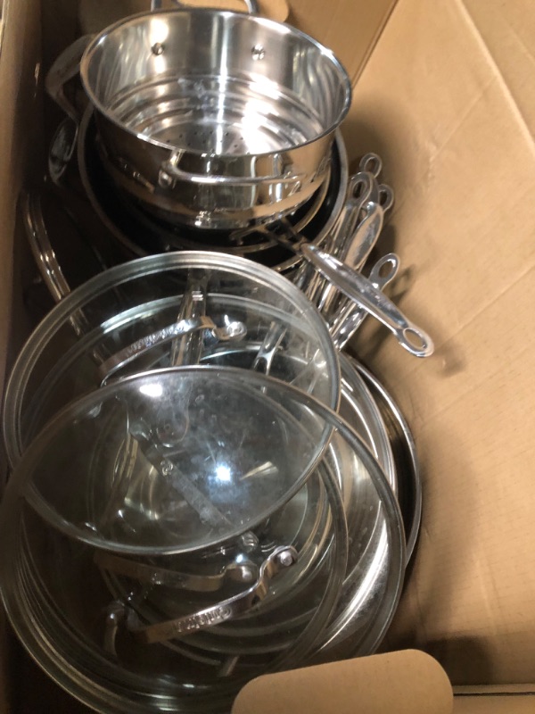 Photo 7 of ***USED & DIRTY*** Cuisinart 77-17N Stainless Steel Chef's Classic Stainless, 17-Piece, Cookware Set Cookware Set 17-Piece