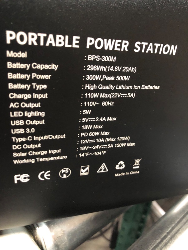 Photo 3 of Portable Power Station 600W, STORCUBE Solar Generator 577Wh with 3 AC Outlet, PD 100W Output, Lithium Battery Backup, Solar Powered Generators for Camping Outdoor Home Emergency (1000W Surge)