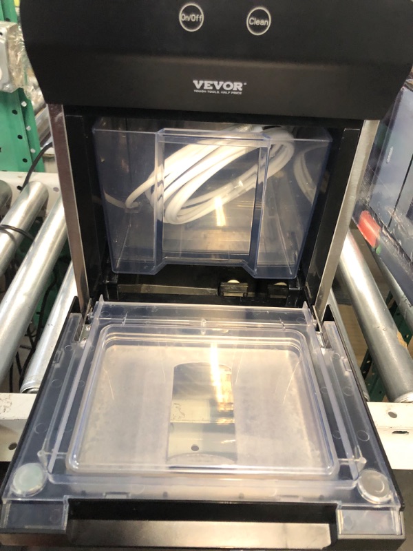 Photo 1 of VEVOR Nugget Ice Maker, 37lbs in 24 Hrs, Manual & Auto Refill Countertop Nugget Ice Maker Self Cleaning Portable Nugget Ice Maker for Home Office Party RV, with Scoop and Basket Silver 37lbs