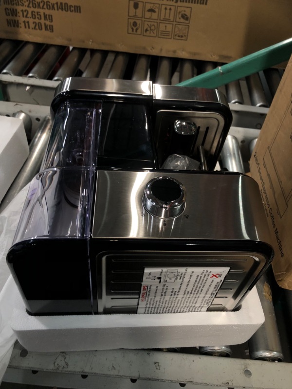 Photo 1 of Gevi Espresso Machines 15 Bar Fast Heating Automatic Cappuccino Coffee Maker with Foaming Milk Frother Wand for Espresso, Latte Macchiato, Cuppucino, Removable Water Tank