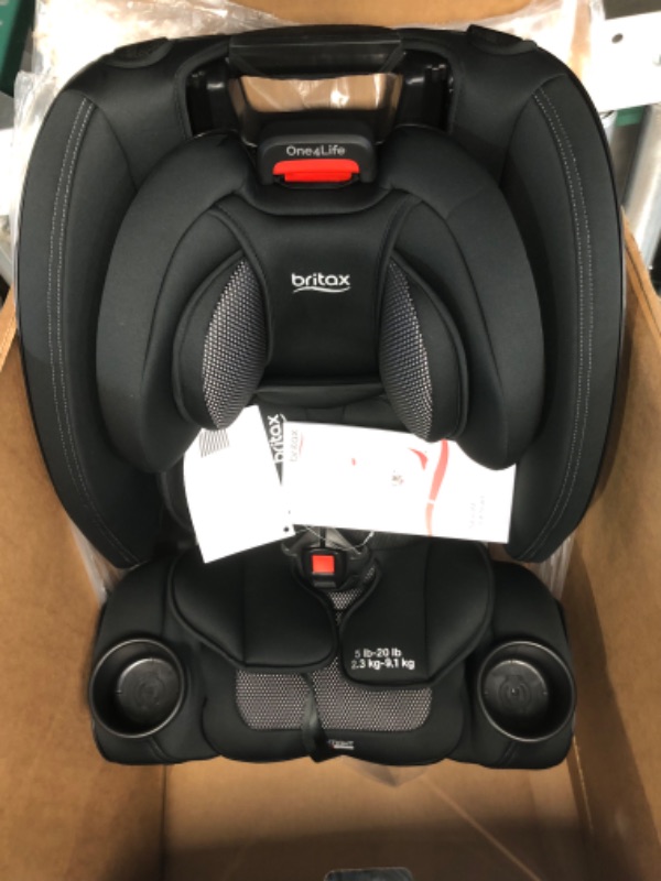 Photo 2 of Britax One4Life Convertible Car Seat, 10 Years of Use from 5 to 120 Pounds, Converts from Rear-Facing Infant Car Seat to Forward-Facing Booster Seat, Machine-Washable Fabric, Onyx Stone