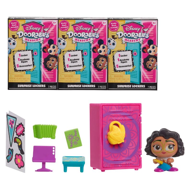 Photo 1 of ***non refundable******
Disney Doorables NEW Academy Surprise Locker 3 Pack, Collectible Figure Set, Styles May Vary, Officially Licensed Kids Toys for Ages 5 Up, Gifts and Presents by Just Play