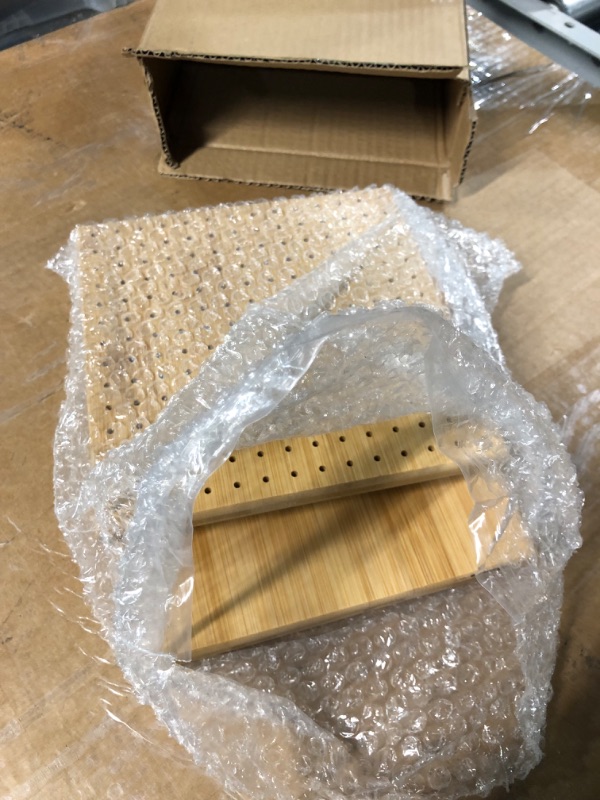 Photo 4 of ***non refundable***
2Pcs 8 Inches Bamboo Wooden Board for Knitting Crochet and Granny Square Blocking Board for Knitting and Crochet Projects with 50-4Inches Pins and Wooden Knitting Base