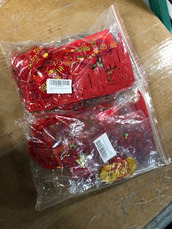 Photo 4 of **non refundable***
Mauts-inus 2023 Chinese New Year Decorations Ornaments Chinese Knot Pendant Red Hanging Ornaments,Lucky Fu Pendants for New Year Home Tree Car Ornaments (Red, 42) Red 42 (2 pack)