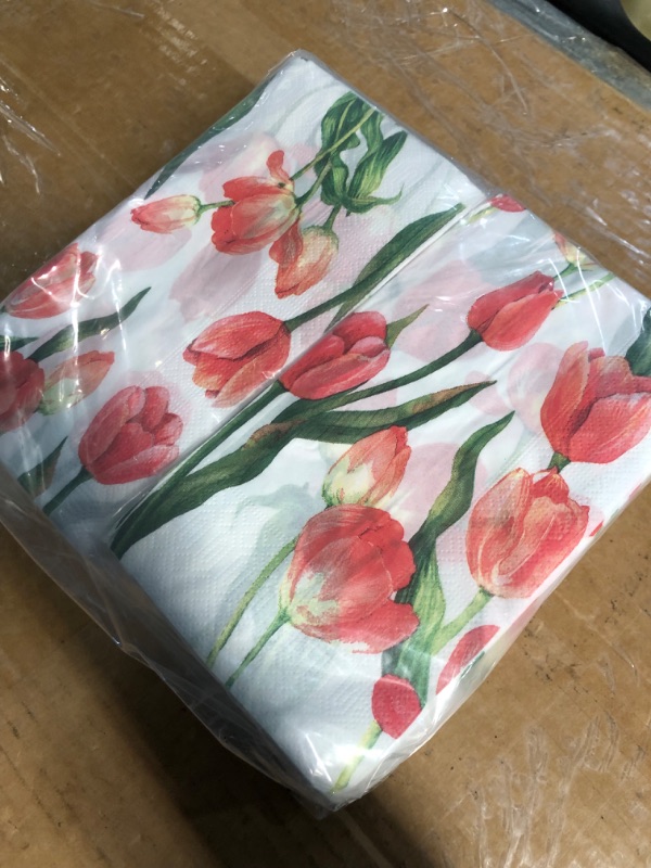 Photo 4 of **non refundable***
Estune 200 Pcs Tulip Guest Napkins Decorative Hand Towels 2 Ply Disposable Paper Colorful Floral Watercolor Tulips Napkins for Flower Garden Bathroom Toilet Powder Room Holiday Dinner Party Towel